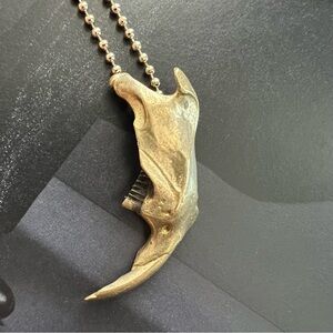 SAINT CLAUDE SOCIAL CLUB • Antique Gold Muskrat Jawbone Necklace